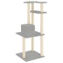 Katzenkratzbaum mit hellgrauen Sisalstämmen 123 cm von vidaXL, Katzenmöbel - Ref: Foro24-171784, Preis: 40,00 €, Rabatt: %