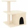 Rascador para gatos con postes de sisal color crema 48 cm de vidaXL, Mobiliario para gatos - Ref: Foro24-171786, Precio: 30,2...