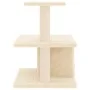 Rascador para gatos con postes de sisal color crema 48 cm de vidaXL, Mobiliario para gatos - Ref: Foro24-171786, Precio: 30,2...