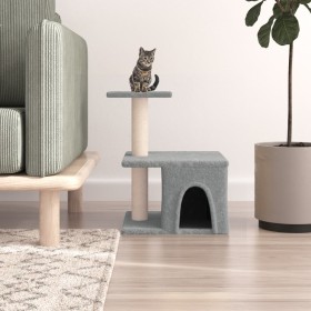 Katzenkratzbaum mit hellgrauen Sisalstämmen 48 cm von vidaXL, Katzenmöbel - Ref: Foro24-171787, Preis: 25,36 €, Rabatt: %