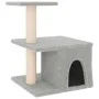 Cat scratching post with light gray sisal posts 48 cm by vidaXL, Cat furniture - Ref: Foro24-171787, Price: 24,96 €, Discount: %