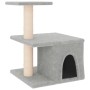 Katzenkratzbaum mit hellgrauen Sisalstämmen 48 cm von vidaXL, Katzenmöbel - Ref: Foro24-171787, Preis: 25,36 €, Rabatt: %