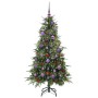 Árbol de Navidad artificial con ramas articuladas Verde 150 cm
