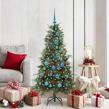 Árbol de Navidad artificial con ramas articuladas Verde 150 cm
