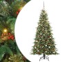 Árbol de Navidad artificial con ramas articuladas Verde 210 cm