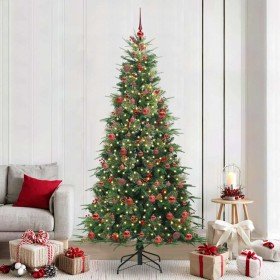 Árbol de Navidad artificial con ramas articuladas Verde 210 cm