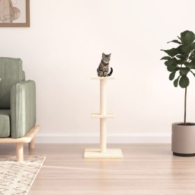 Katzenkratzbaum mit cremefarbenen Sisalstämmen, 73 cm von vidaXL, Katzenmöbel - Ref: Foro24-172034, Preis: 24,91 €, Rabatt: %