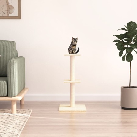 Katzenkratzbaum mit cremefarbenen Sisalstämmen, 73 cm von vidaXL, Katzenmöbel - Ref: Foro24-172034, Preis: 24,91 €, Rabatt: %