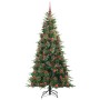 Árbol de Navidad artificial con ramas articuladas Verde 210 cm