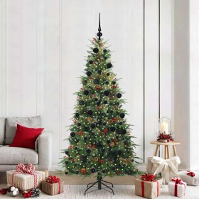 Árbol de Navidad artificial con ramas articuladas Verde 210 cm
