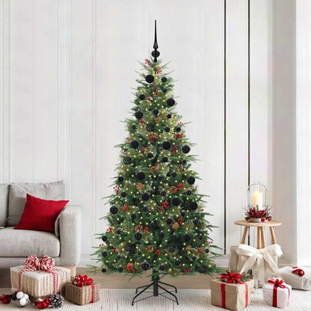 Árbol de Navidad artificial con ramas articuladas Verde 210 cm