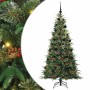 Árbol de Navidad artificial con ramas articuladas Verde 210 cm