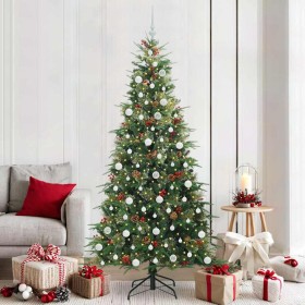 Árbol de Navidad artificial con ramas articuladas Verde 210 cm