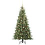 Árbol de Navidad artificial con ramas articuladas Verde 210 cm