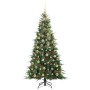 Árbol de Navidad artificial con ramas articuladas Verde 210 cm