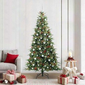 Árbol de Navidad artificial con ramas articuladas Verde 210 cm