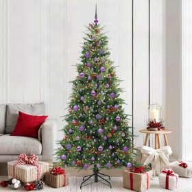 Árbol de Navidad artificial con ramas articuladas Verde 210 cm