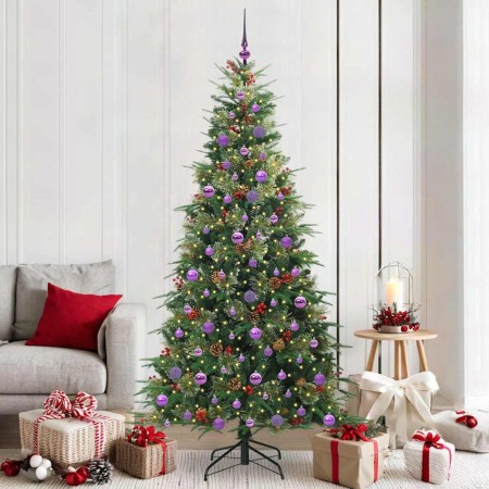 Árbol de Navidad artificial con ramas articuladas Verde 210 cm