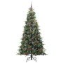 Árbol de Navidad artificial con ramas articuladas Verde 210 cm