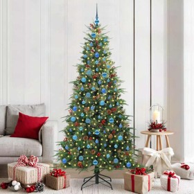 Árbol de Navidad artificial con ramas articuladas Verde 210 cm