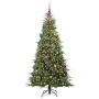 Árbol de Navidad artificial con ramas articuladas Verde 210 cm