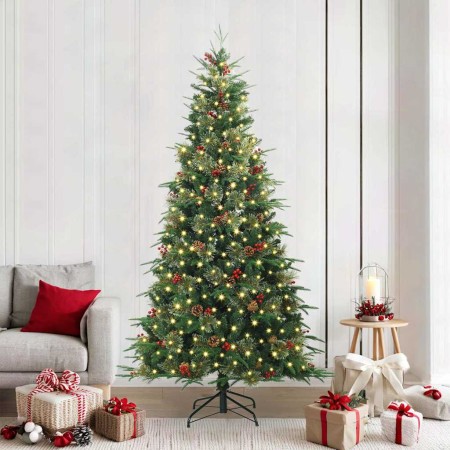 Árbol de Navidad artificial con ramas articuladas Verde 240 cm