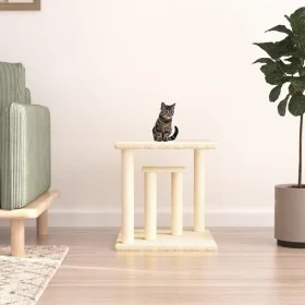 Cat scratching posts with cream platforms 50 cm by vidaXL, Cat furniture - Ref: Foro24-172043, Price: 38,05 €, Discount: %