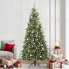 Árbol de Navidad artificial con ramas articuladas Verde 240 cm