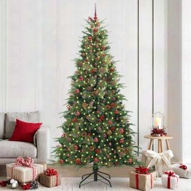 Árbol de Navidad artificial con ramas articuladas Verde 240 cm
