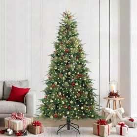 Árbol de Navidad artificial con ramas articuladas Verde 240 cm