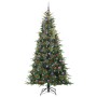 Árbol de Navidad artificial con ramas articuladas Verde 240 cm