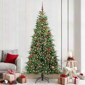 Árbol de Navidad artificial con ramas articuladas Verde 240 cm