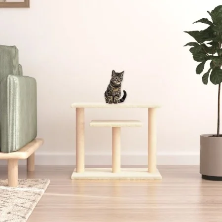 Scratching posts for cats with cream-colored platforms 62.5cm by vidaXL, Cat furniture - Ref: Foro24-172046, Price: 42,37 €, ...