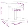 Katzenkratzbäume mit cremefarbenen Plattformen 62,5cm von vidaXL, Katzenmöbel - Ref: Foro24-172046, Preis: 43,21 €, Rabatt: %