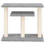 Cat scratching posts with platforms light gray 62.5 cm by vidaXL, Cat furniture - Ref: Foro24-172047, Price: 43,21 €, Discoun...
