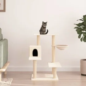 Cat scratching post with cream sisal posts 82.5 cm by vidaXL, Cat furniture - Ref: Foro24-172385, Price: 53,16 €, Discount: %
