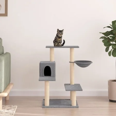 Cat scratching post with light gray sisal posts 82.5 cm by vidaXL, Cat furniture - Ref: Foro24-172386, Price: 48,05 €, Discou...