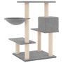 Katzenkratzbaum mit hellgrauen Sisalstämmen 82,5 cm von vidaXL, Katzenmöbel - Ref: Foro24-172386, Preis: 48,88 €, Rabatt: %