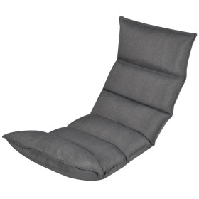Klappbare Bodenliege aus grauem Stoff von vidaXL, Bodenstühle - Ref: Foro24-242397, Preis: 100,12 €, Rabatt: %