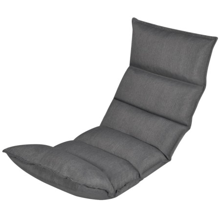 Klappbare Bodenliege aus grauem Stoff von vidaXL, Bodenstühle - Ref: Foro24-242397, Preis: 100,12 €, Rabatt: %