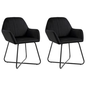 Dining chairs 2 units black velvet by vidaXL, dining chairs - Ref: Foro24-249805, Price: 161,15 €, Discount: %