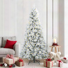 Árbol de Navidad artificial con ramas articuladas Verde 210 cm
