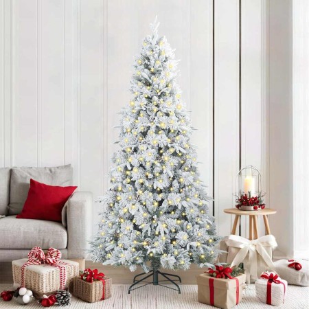 Árbol de Navidad artificial con ramas articuladas Verde 210 cm