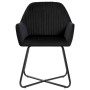 Sillas de comedor 2 unidades terciopelo negro de vidaXL, Sillas de comedor - Ref: Foro24-249805, Precio: 161,03 €, Descuento: %