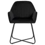 Sillas de comedor 2 unidades terciopelo negro de vidaXL, Sillas de comedor - Ref: Foro24-249805, Precio: 159,07 €, Descuento: %