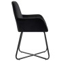 Sillas de comedor 2 unidades terciopelo negro de vidaXL, Sillas de comedor - Ref: Foro24-249805, Precio: 161,03 €, Descuento: %