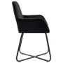 Sillas de comedor 2 unidades terciopelo negro de vidaXL, Sillas de comedor - Ref: Foro24-249805, Precio: 159,07 €, Descuento: %