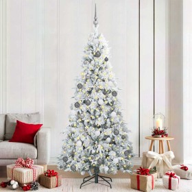 Árbol de Navidad artificial con ramas articuladas Verde 210 cm