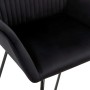 Sillas de comedor 2 unidades terciopelo negro de vidaXL, Sillas de comedor - Ref: Foro24-249805, Precio: 161,03 €, Descuento: %