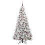 Árbol de Navidad artificial con ramas articuladas Verde 210 cm